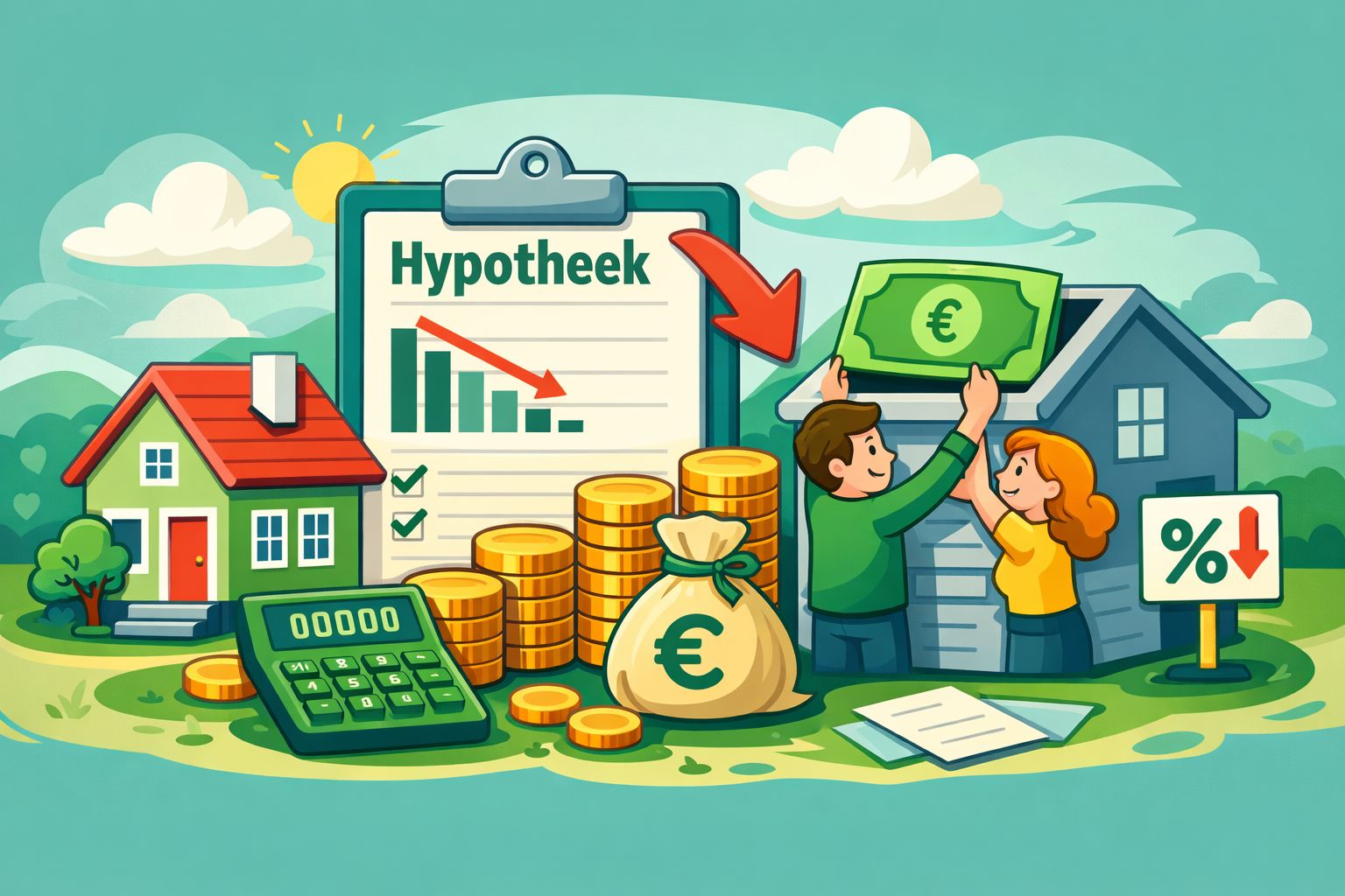 extra aflossen hypotheek, hypotheek aflossen