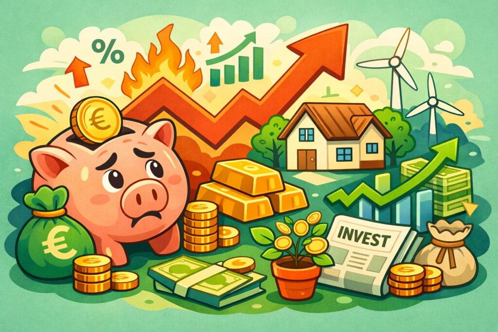 Wat te doen met spaargeld bij inflatie zonder onnodig risico te nemen