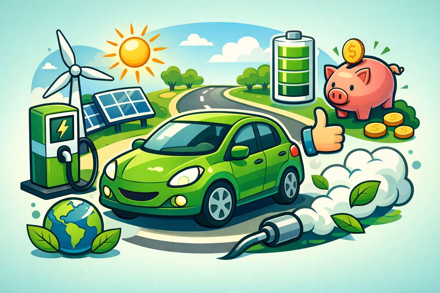 elektrische auto voordelen, elektrische auto
