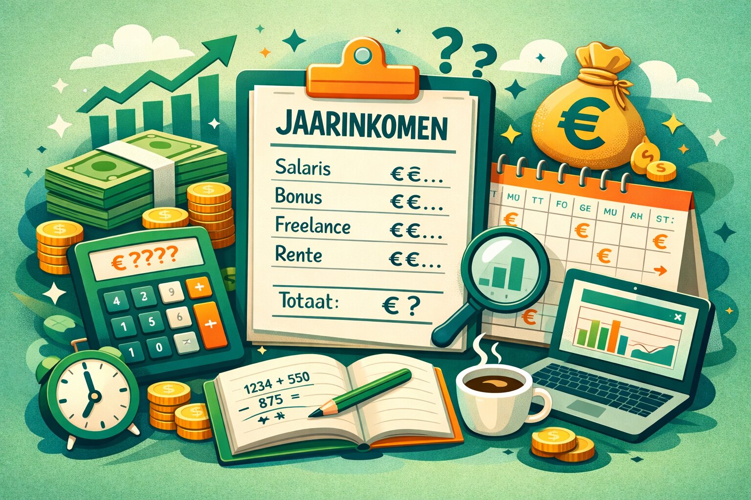 hoe bereken ik mijn jaarinkomen, jaarinkomen