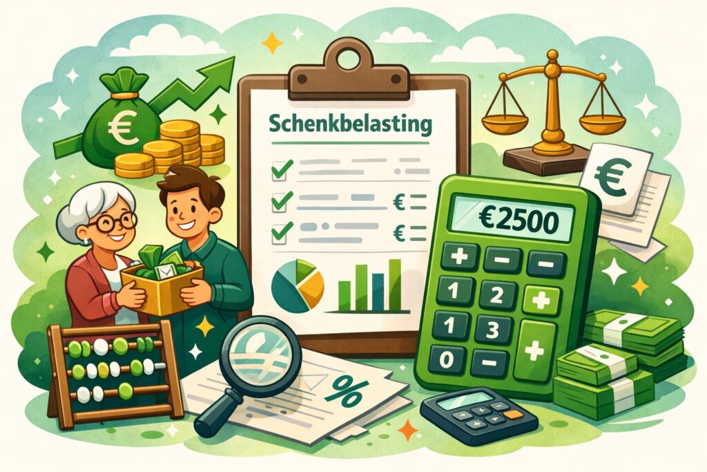 berekening schenkbelasting, schenkbelasting